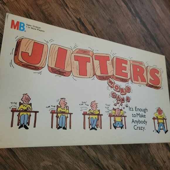 Jitters Word Game Vintage 1986 Milton Bradley Complete Family Dice Game - GUC - Picture 2 of 7